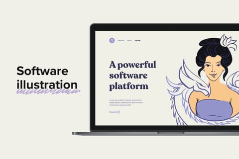 Software Website Illustration project