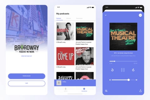 Podcast App | Broadway project