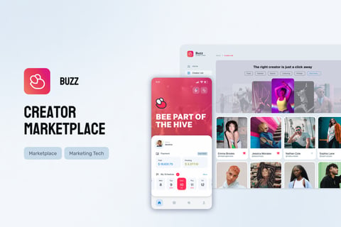 Buzz | UX/UI Design of a UGC Creator Marketplace project