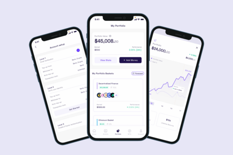 UI/UX Designer for a Blockchain Wealth Management Mobile App | KIWI Technologies project