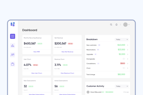 UI Designer for a B2B Subscription and Revenue Management Dashboard Platform | Staple project
