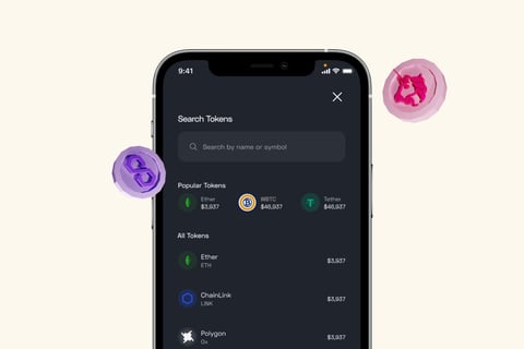 Product Designer for a Decentralized Finance Mobile Crypto Wallet | Marble Wallet project