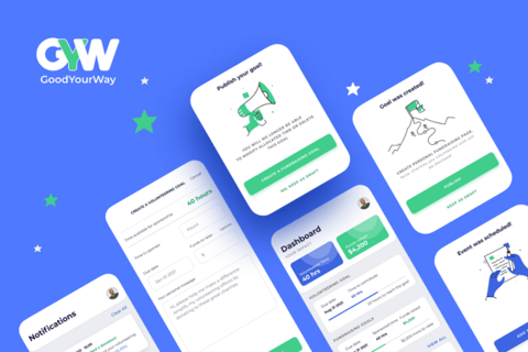 Product Design and UI for an App That Helps Volunteers Track Work Records project