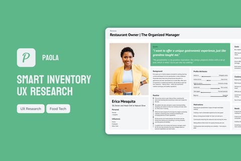 Paola | UX Research Study about Brazilian Foodservice Industry project