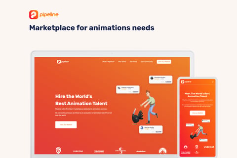 Pipeline | Marketplace for Animation Talents project