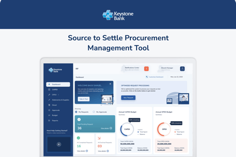 Source to Settle | Procurement Management Tool project