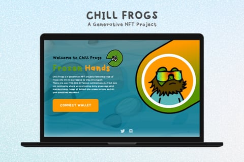 Chill Frogs | NFT Collection Website project