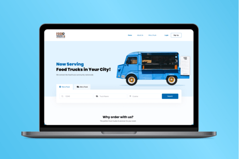 UI/UX Design for a Food Trucks B2B2C Web Platform project