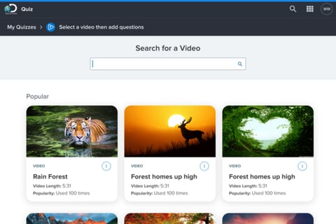 Quiz App Design for Discovery Education project