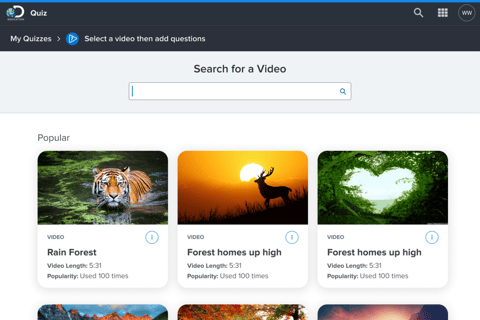Quiz App Design for Discovery Education project