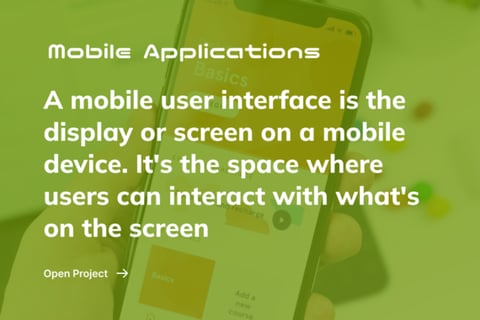 UI Design for Mobile Application project