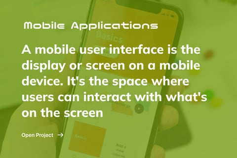 UI Design for Mobile Application project