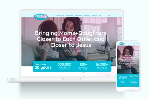 True Girl Website Redesign and Marketing Enhancement project
