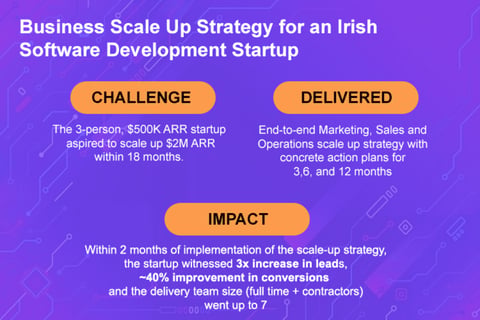 Scale-up Strategy for a Software Development Startup project