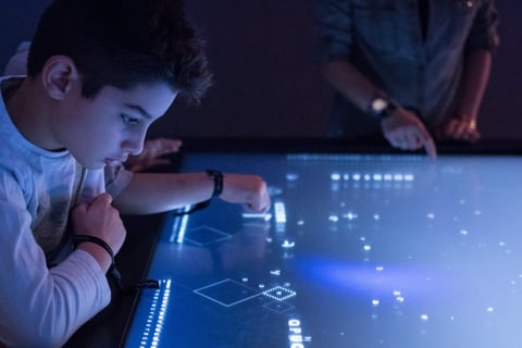 Encryption Interactive Multi-touch Table Game Design | Spy Museum project