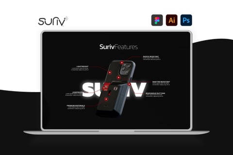 Product Landing Page for a Smartphone Case project