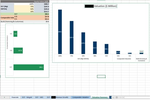 Equity Valuation in a $100 Million Acquisition for a Key Player in the Digital Transmission Space project