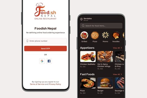 Foodish Nepal | Online Food Delivery App project