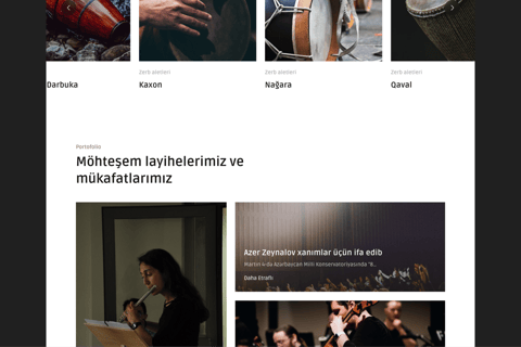 National Conservatory Music College Landing Page project