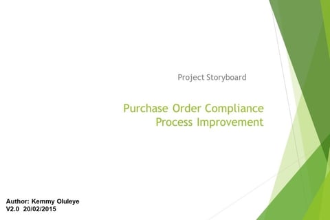 Purchase Order Improvement Project project