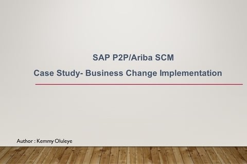Business Change Implementation project