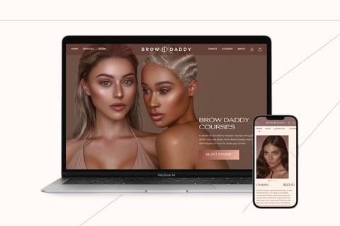 Beauty Brand Website Redesign project