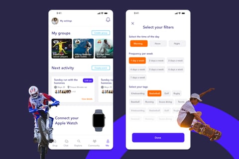 Social Fitness and Fitness-tracking App project