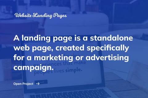 Website Landing Page project