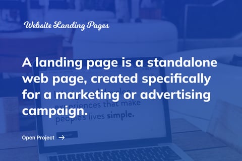 Website Landing Page project