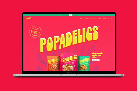 Popadelics - Identity and Website Design project