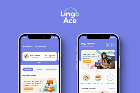 LingoAce - Helping Parents to Book and Monitor a Child's Progress project