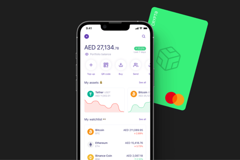 Product Design for a Crypto Exchange App and Crypto Card project