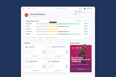 Product Design for an Insurance Mobile App and Progressive Web App project