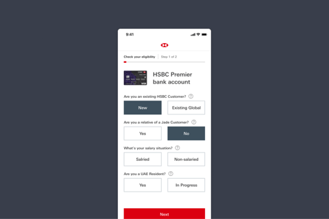 Product Design of an Onboarding Journey for a Banking App project