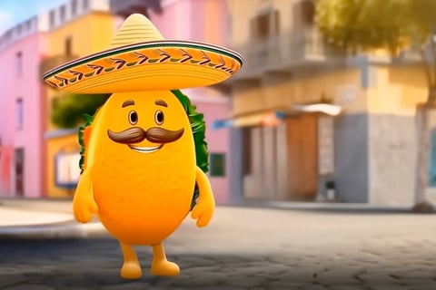 Sombrero Taco Animation & Coloring Book project
