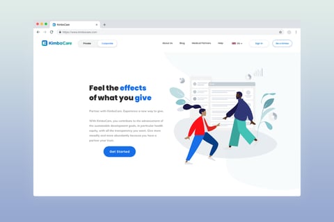 Web Tracking Dashboard and Landing Page for Healthcare Blockchain Startup project