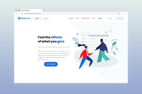 Web Tracking Dashboard and Landing Page for Healthcare Blockchain Startup
