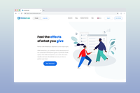 Web Tracking Dashboard and Landing Page for Healthcare Blockchain Startup