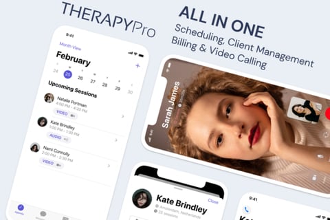 Mobile App Design for TherapyPro project