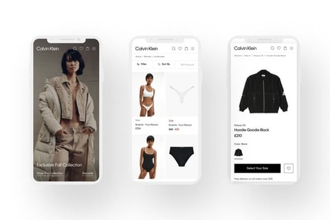 Calvin Klein eCommerce project