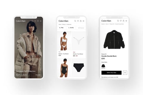 Calvin Klein eCommerce project
