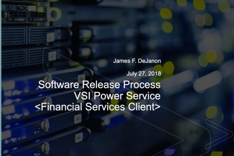 Software Release Process for VSI Power – Governance and Organizational Construct project