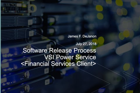 Software Release Process for VSI Power – Governance and Organizational Construct project