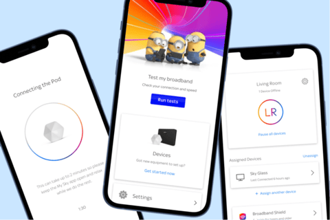 Lead UI Designer for Broadband and Wifi Mobile App project
