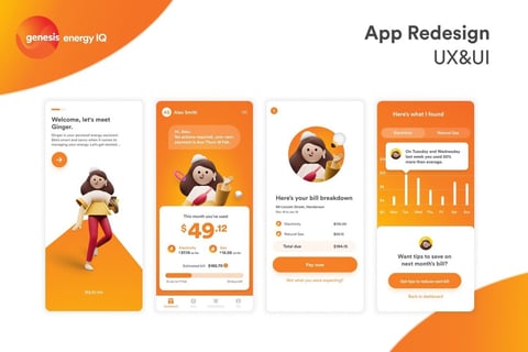 Genesis Energy IQ App Redesign project