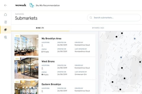 WeWork – Revstar Suite of Apps (Dashboard Design) project