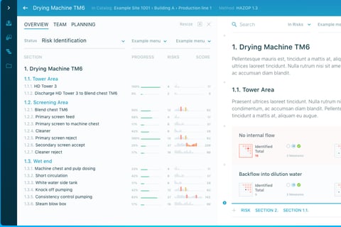 UX/UI Designer for an Industrial Risk Management Web App project