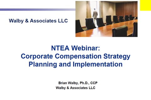 Webinar | Corporate Compensation Strategy Development and Implementation project