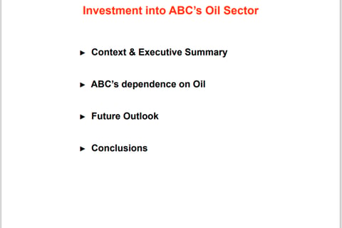 Country Analysis to Drive Negotiation Strategy for New Investments project