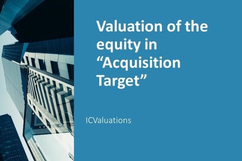 Valuation for an Acquisition Target project